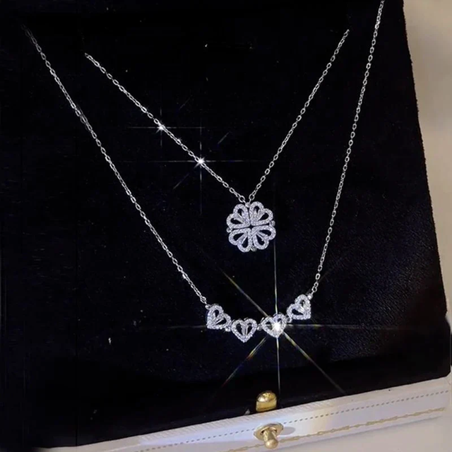 Heart Clover Necklace