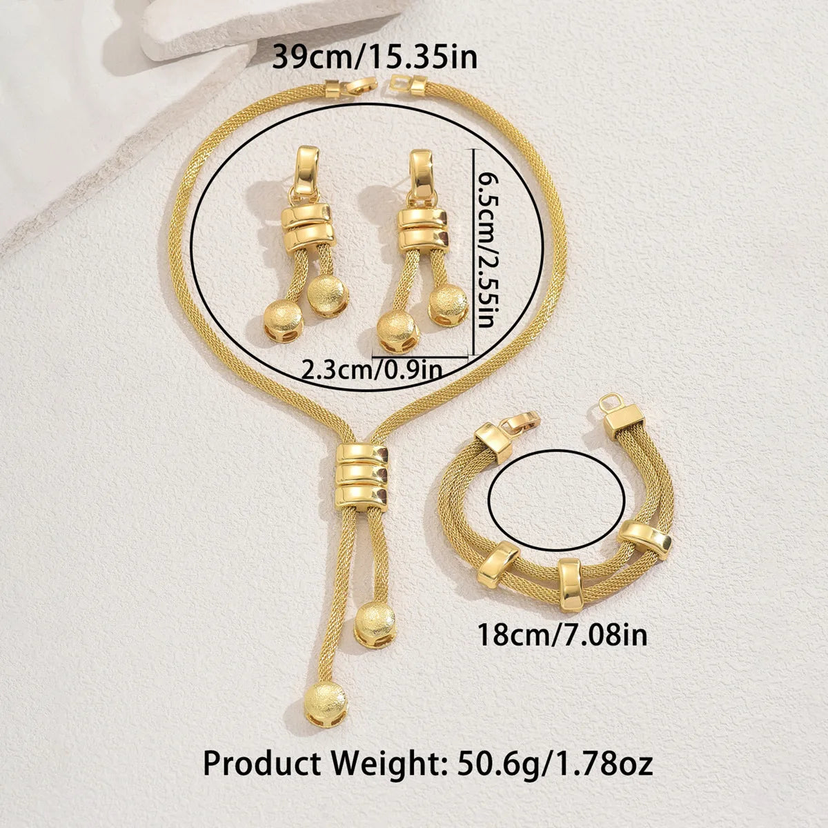 Luxe Elegance - 4-Piece Statement Jewelry Set with