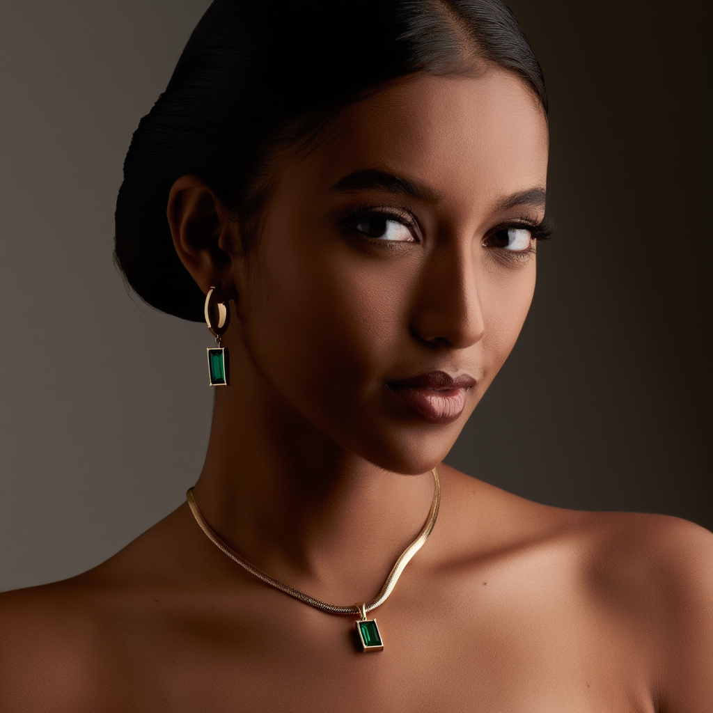 Emerald Radiance Jewelry Set ✨