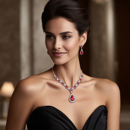 Emerald Cascade Jewelry Set