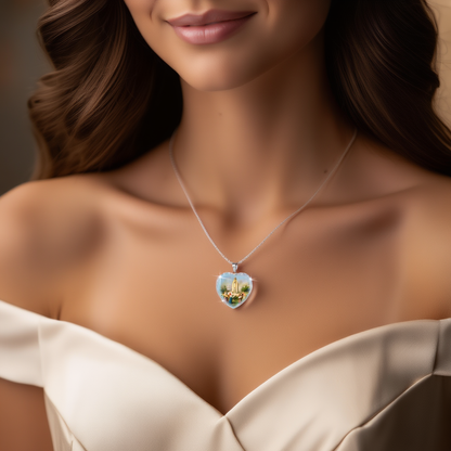 Divine Light Heart Necklace