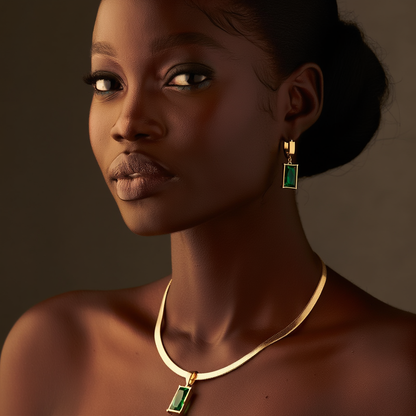 Emerald Radiance Jewelry Set ✨