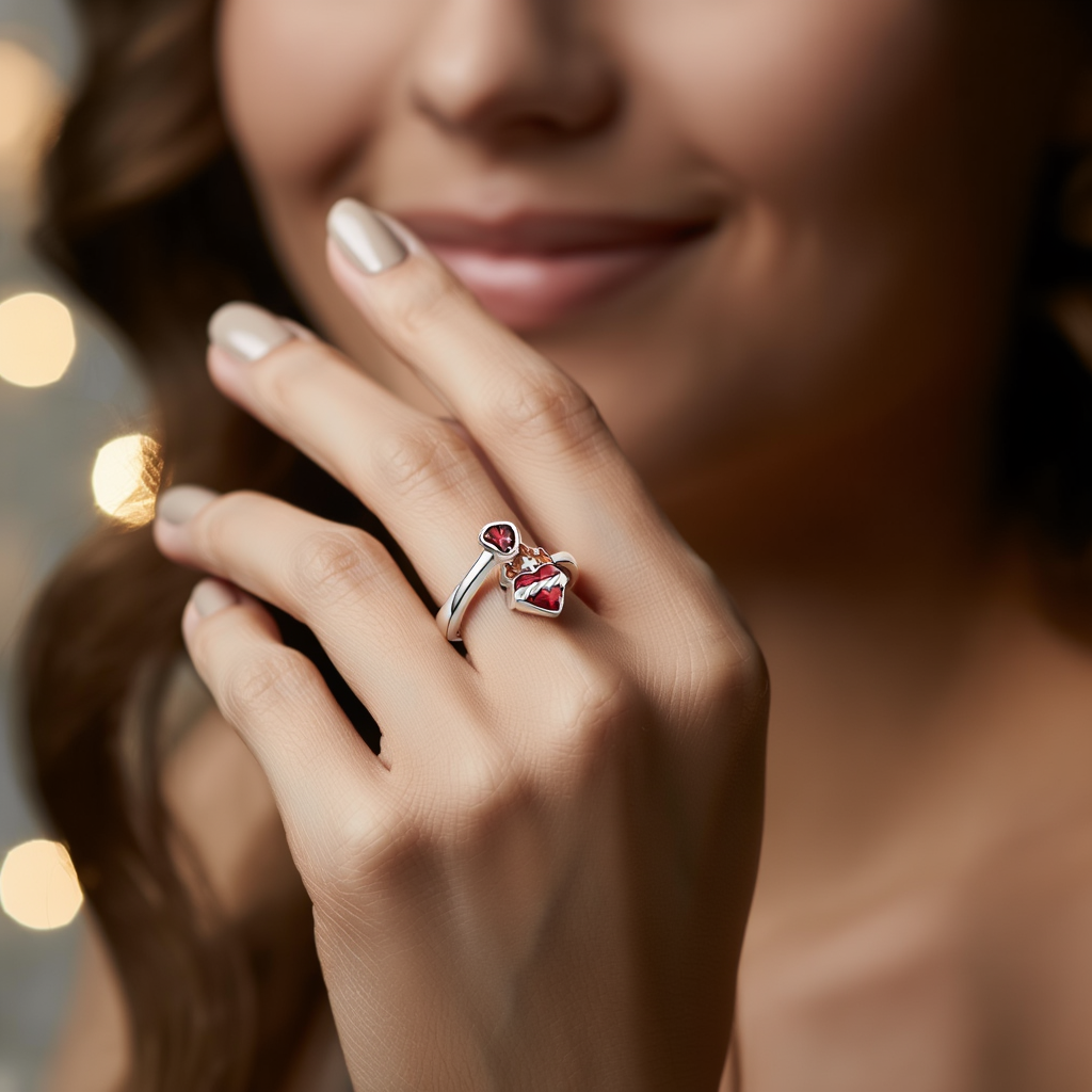 With God All Things Are Possible Heart Ring ❤️