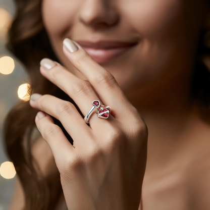 With God All Things Are Possible Heart Ring ❤️