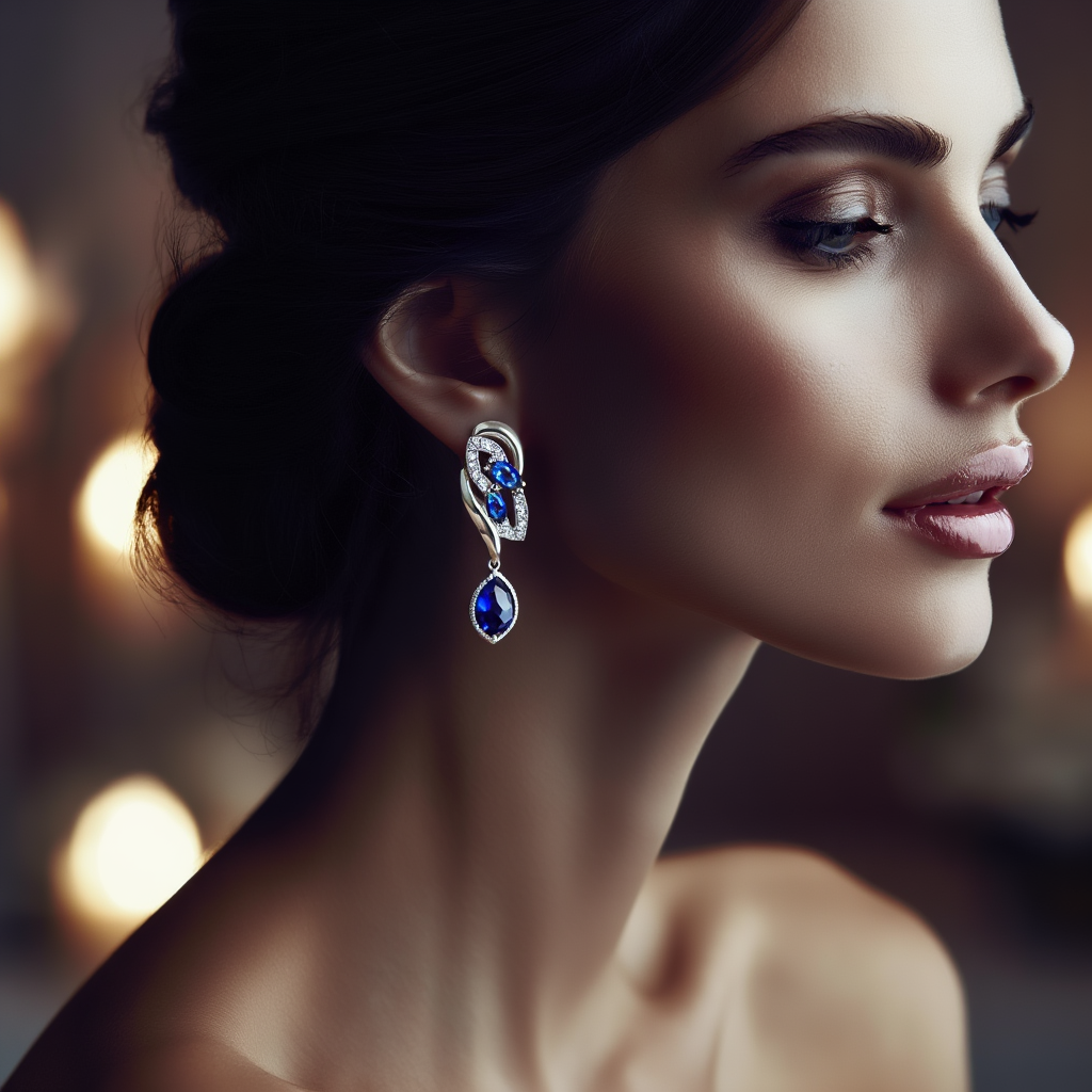 Eternal Sapphire Glow Earrings