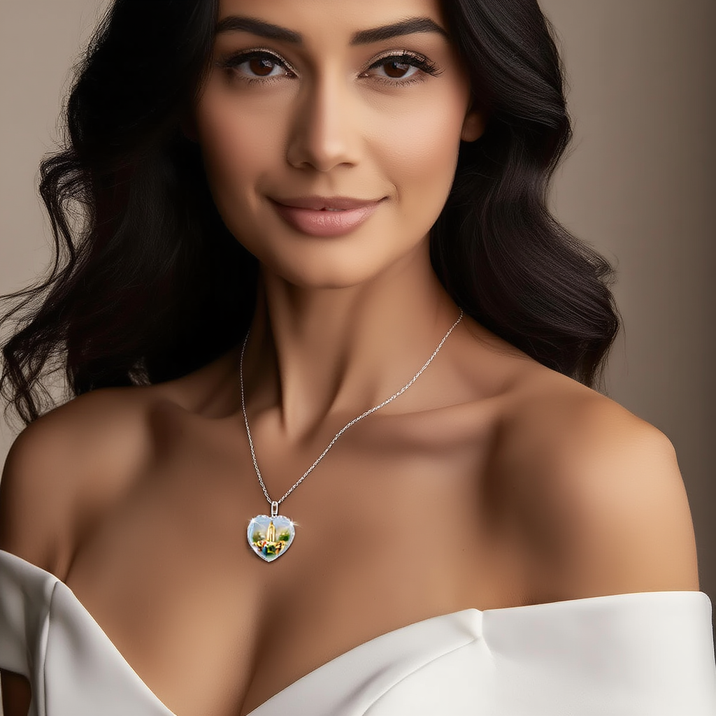 Divine Light Heart Necklace