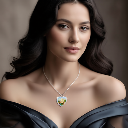 Divine Light Heart Necklace