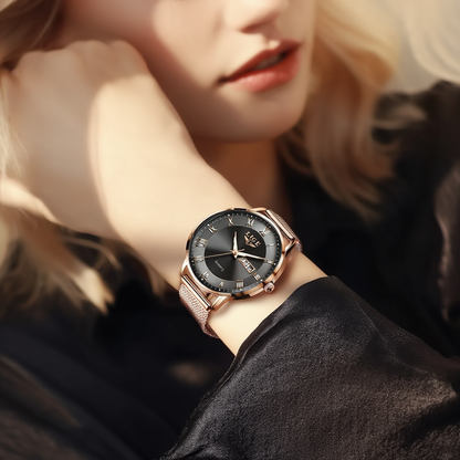 LuxeTime Rose Gold Watch