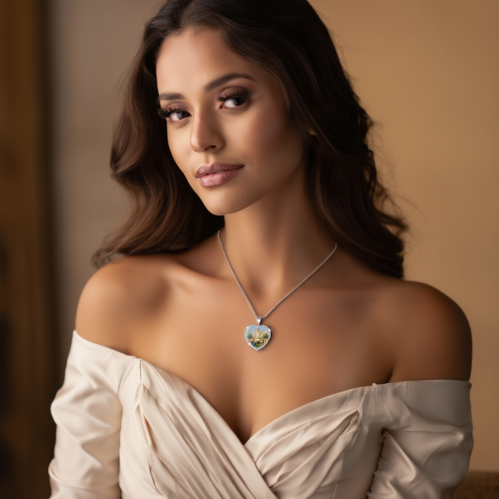 Divine Light Heart Necklace