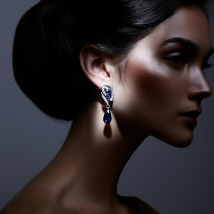 Eternal Sapphire Glow Earrings