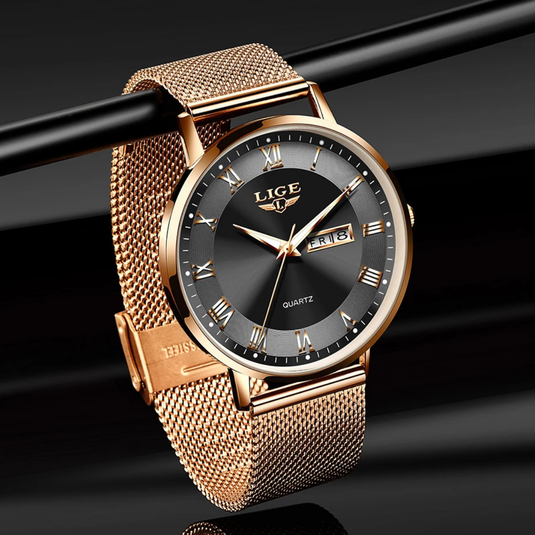 LuxeTime Rose Gold Watch