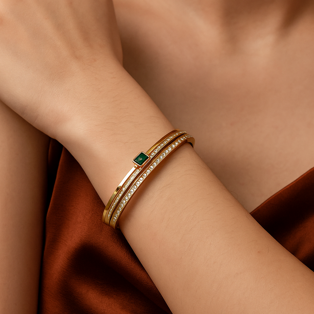 Grace Gold Bracelet with Crystals