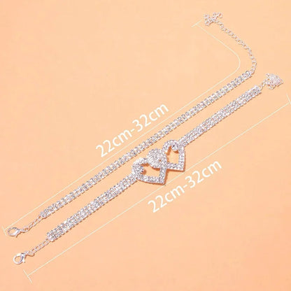Two-Heart Anklet – Premium