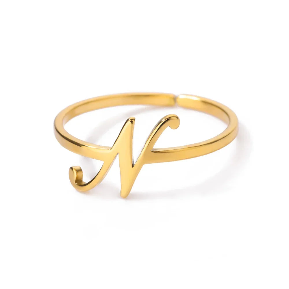 Signature Letter Luxe Ring
