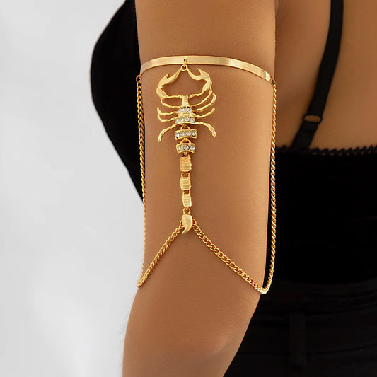 Golden Scorpion Arm Cuff – Queen’s Power Edition