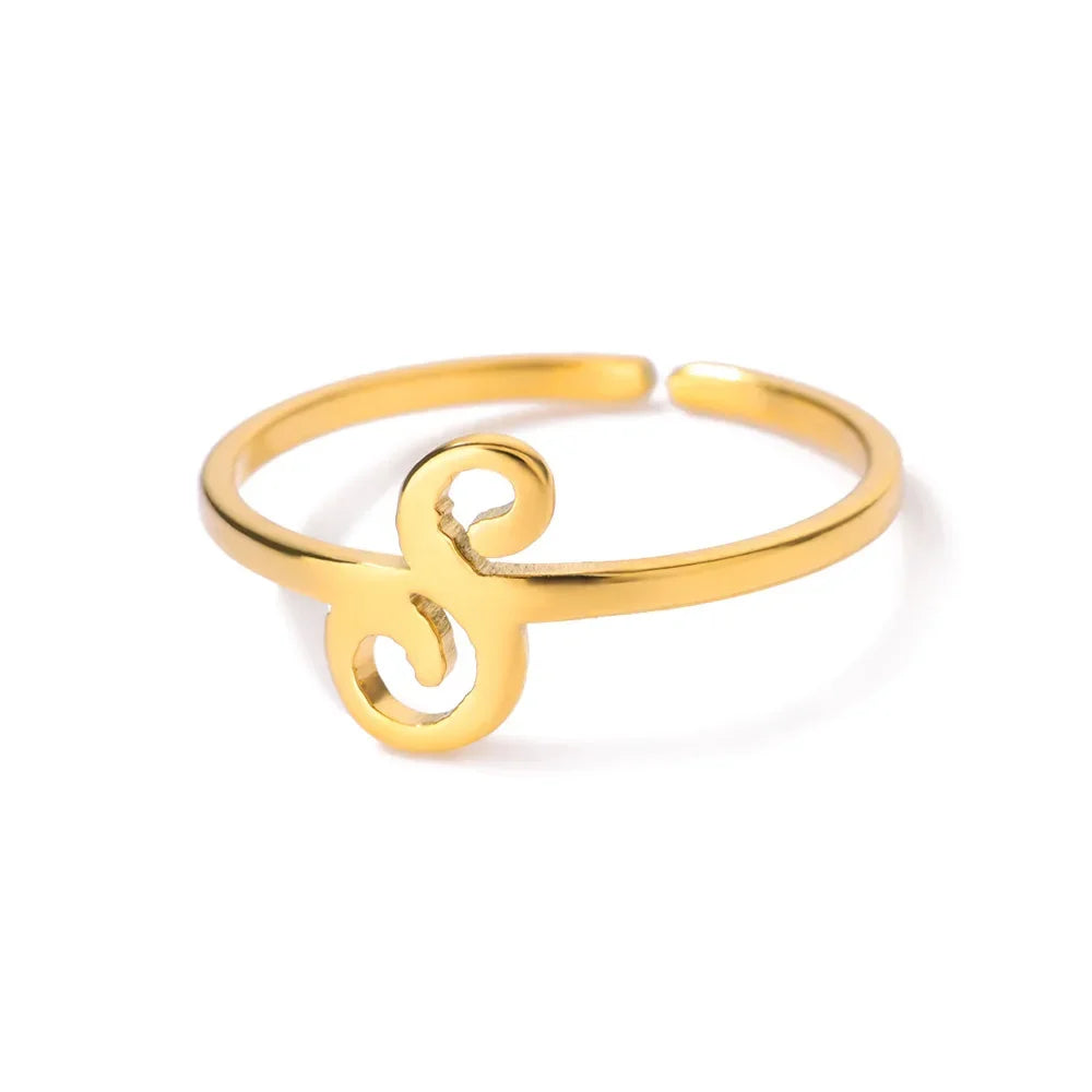 Signature Letter Luxe Ring