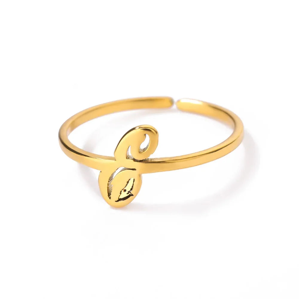 Signature Letter Luxe Ring