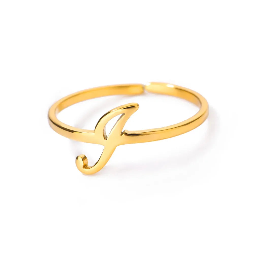 Signature Letter Luxe Ring