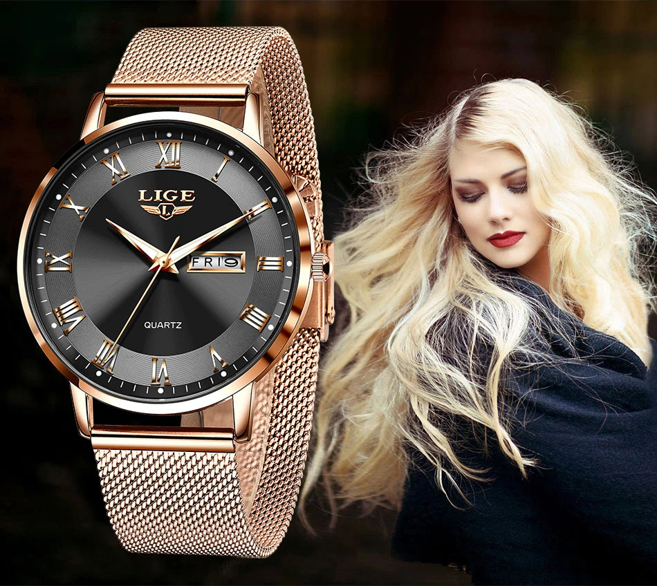 LuxeTime Rose Gold Watch