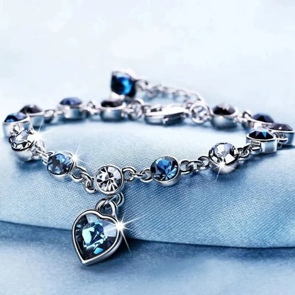 Lucky Heart Crystal Bracelet