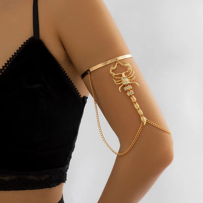 Golden Scorpion Arm Cuff – Queen’s Power Edition - Aurora Lux
