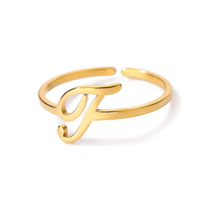Signature Letter Luxe Ring