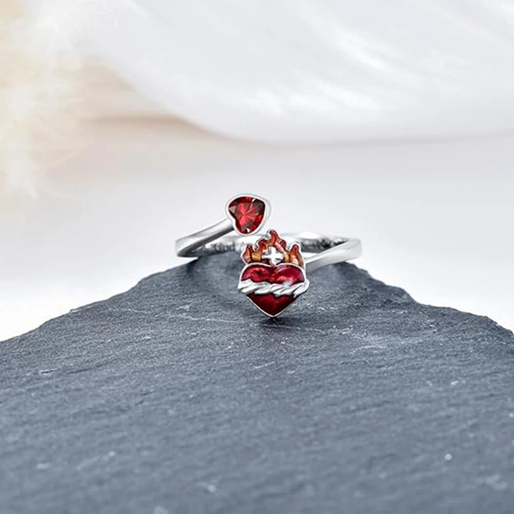 With God All Things Are Possible Heart Ring ❤️