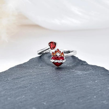 With God All Things Are Possible Heart Ring ❤️