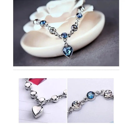 Lucky Heart Crystal Bracelet