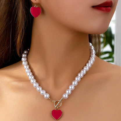 Crimson Heart Pearl Luxe Set