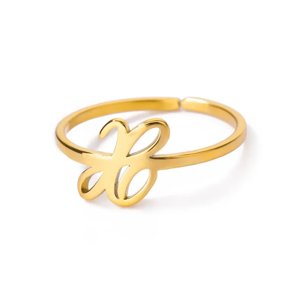 Signature Letter Luxe Ring
