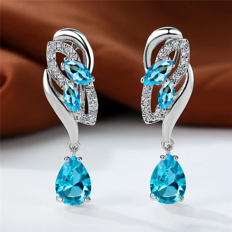 Eternal Sapphire Glow Earrings