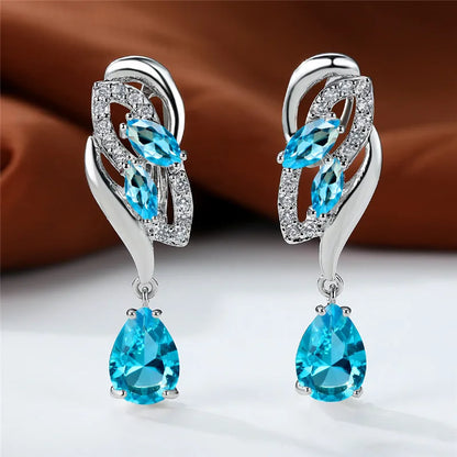 Eternal Sapphire Glow Earrings