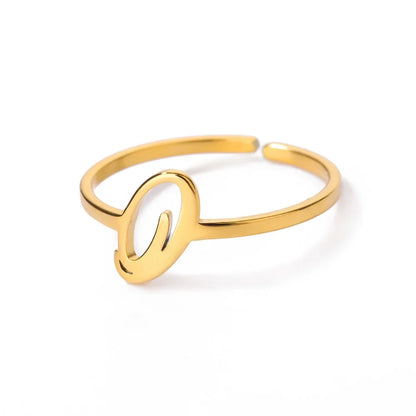 Signature Letter Luxe Ring