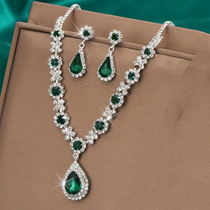 Emerald Cascade Jewelry Set