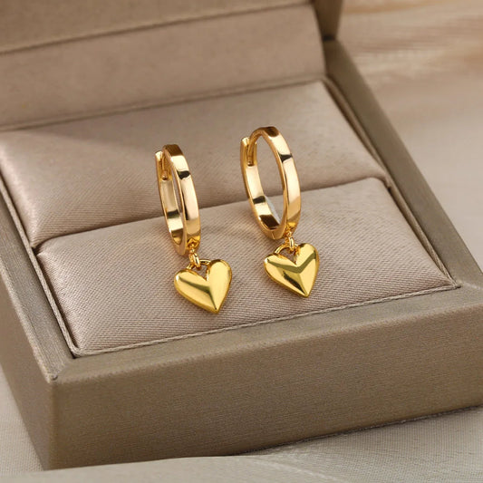 Eternal Love Heart Drop Earrings