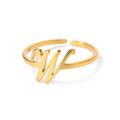 Signature Letter Luxe Ring