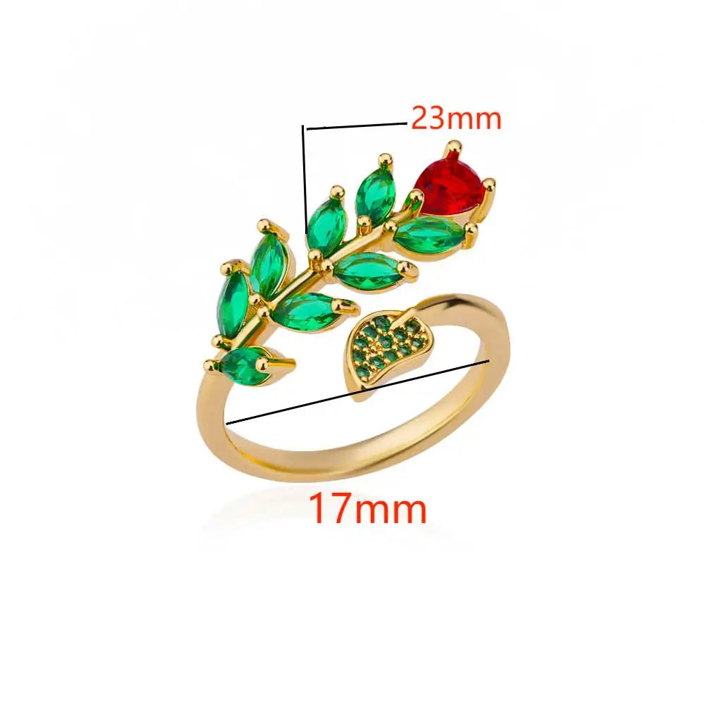 Emerald Blossom Ring