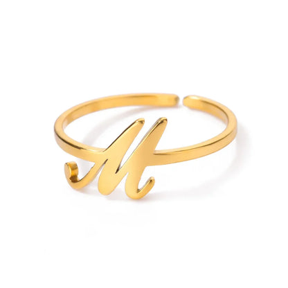 Signature Letter Luxe Ring