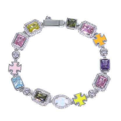 LiseShop Gold Gemstone Necklace (Unisex)