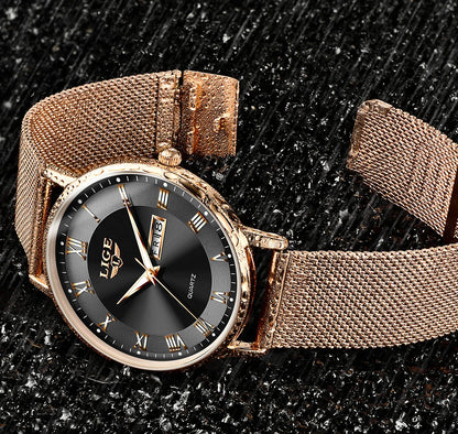LuxeTime Rose Gold Watch