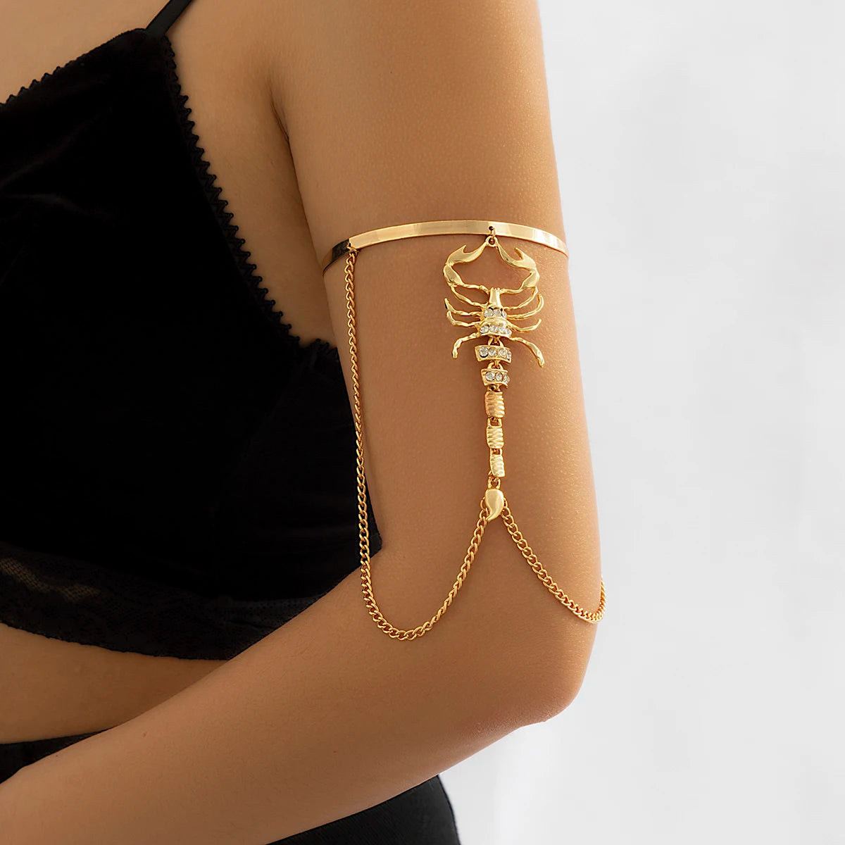 Golden Scorpion Arm Cuff – Queen’s Power Edition - Aurora Lux