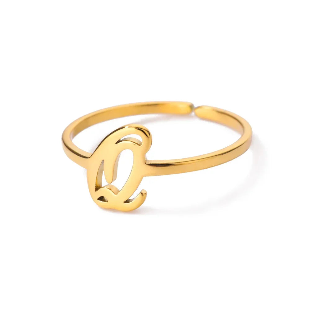 Signature Letter Luxe Ring
