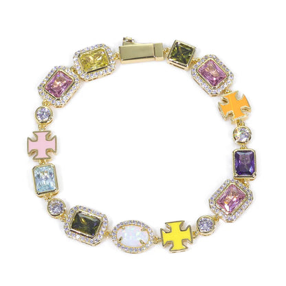 LiseShop Gold Gemstone Necklace (Unisex)