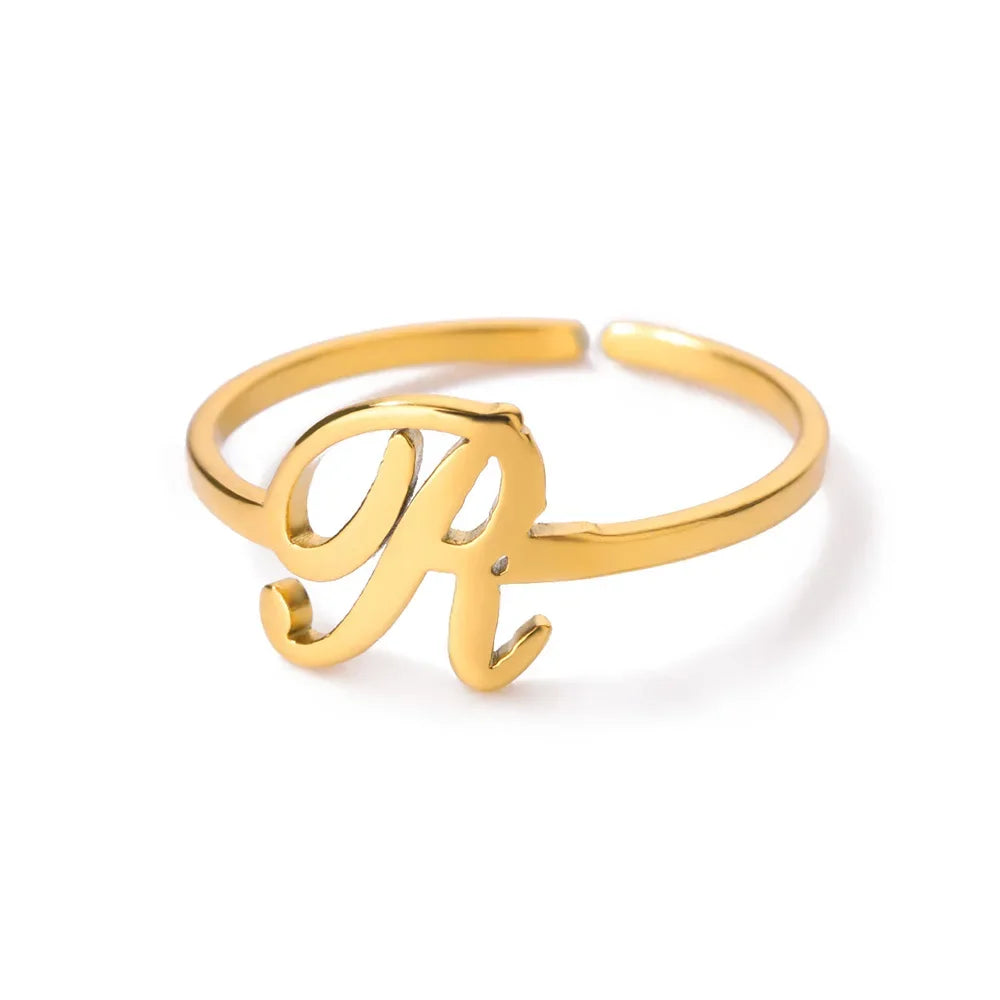 Signature Letter Luxe Ring