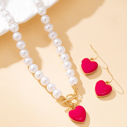 Crimson Heart Pearl Luxe Set
