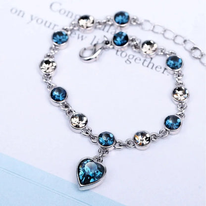 Lucky Heart Crystal Bracelet