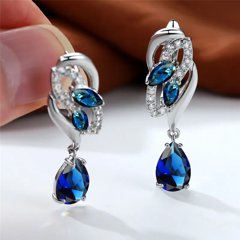 Eternal Sapphire Glow Earrings