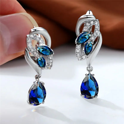 Eternal Sapphire Glow Earrings