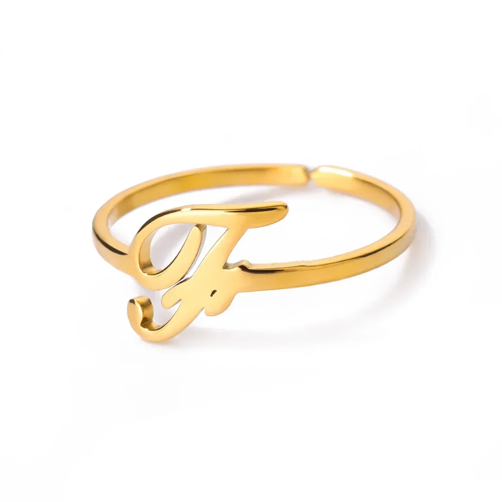 Signature Letter Luxe Ring